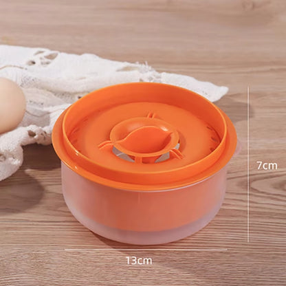Large Capacity Egg White Egg Yolk Separator with Storage Box Bakeware Kitchen Tools(Yellow) by bashfashion