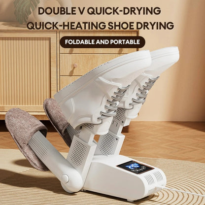 UV Antibacterial LED Touch Intelligent Constant Temperature Shoe Dryer, Spec: EU Plug(White) by bashfashion