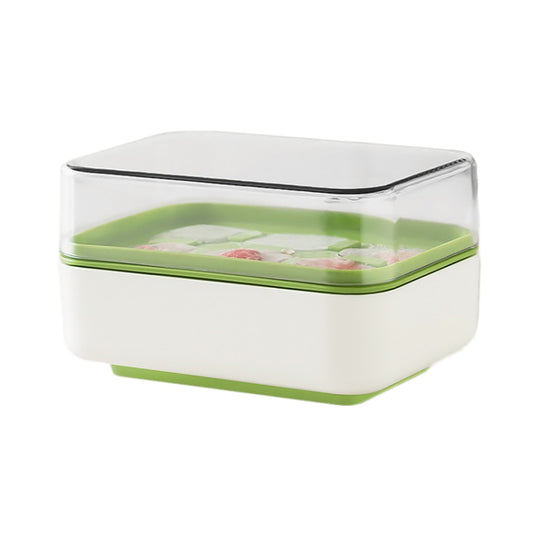 Mini Press Type Ice Cube Mold Food Silicone 6 Cubes Easy to Release Household Ice Lolly Making Box(Green) by bashfashion