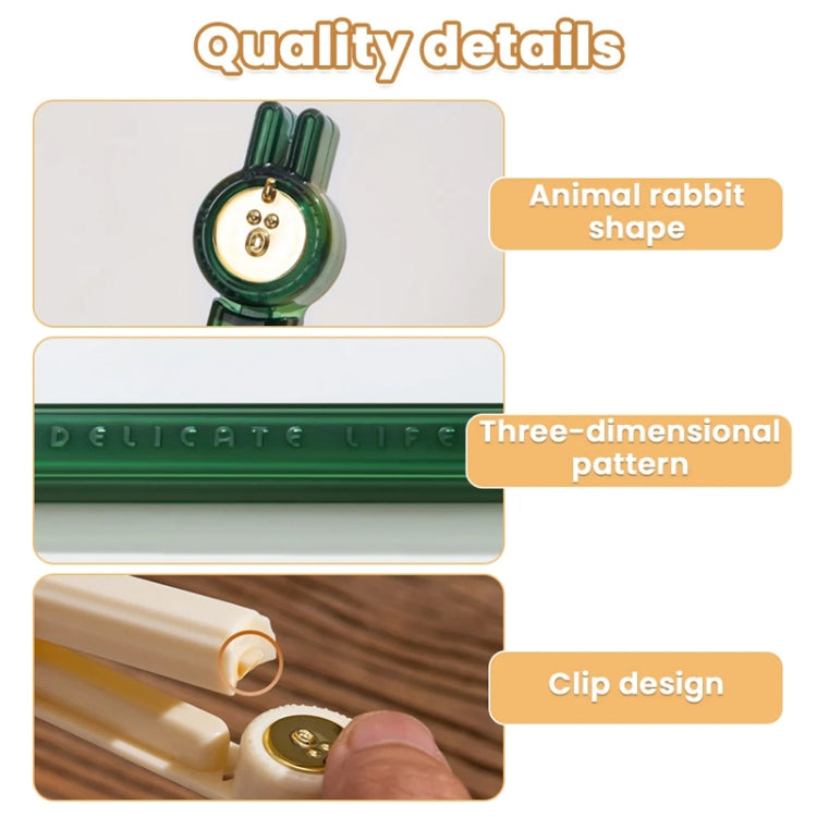 Multifunctional Sealing Clip Household Snacks Magnetic Sealing Clip Kitchen Food Freshness Moisture-proof Clamp(Beige) by bashfashion