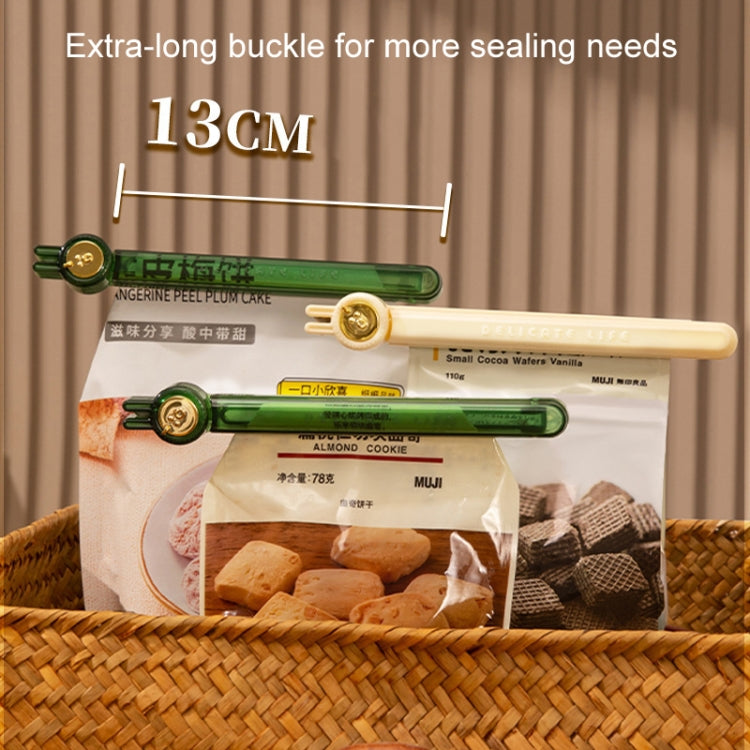 Multifunctional Sealing Clip Household Snacks Magnetic Sealing Clip Kitchen Food Freshness Moisture-proof Clamp(Beige) by bashfashion