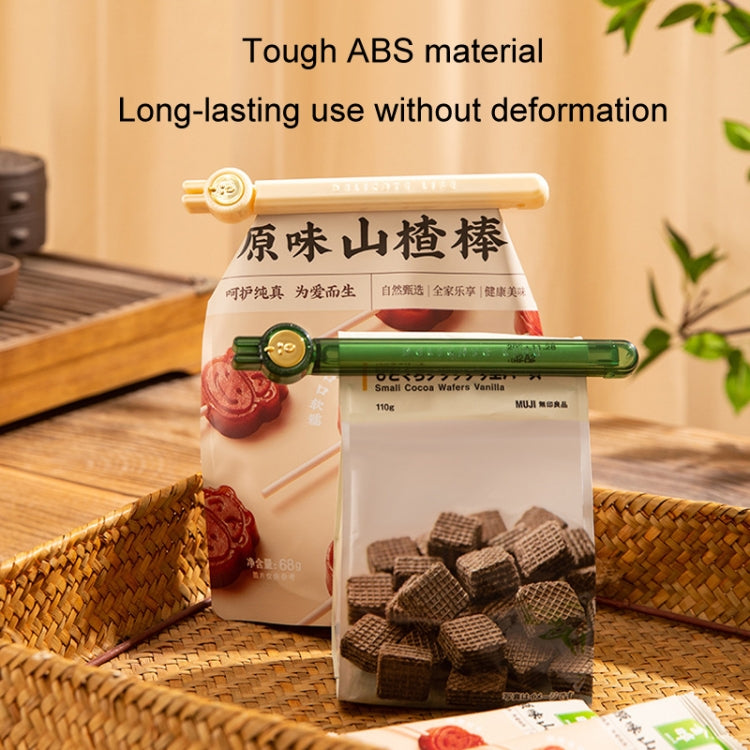 Multifunctional Sealing Clip Household Snacks Magnetic Sealing Clip Kitchen Food Freshness Moisture-proof Clamp(Beige) by bashfashion