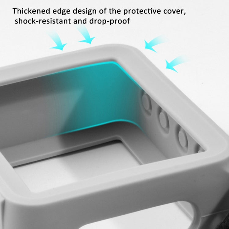 For JBL GO 2 Speaker Silicone Cover with PU Hand Strap Anti-lost Audio Protective Case(Black) by bashfashion