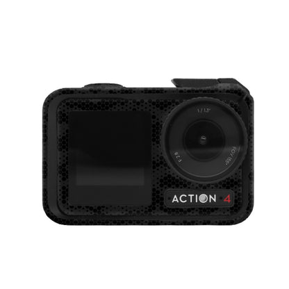 For DJI Action 4 Motion Camera Stickers All Inclusive Photo Frame Color Changing Stickers Accessories, Style: AC4-13 Snake Scale Black by bashfashion