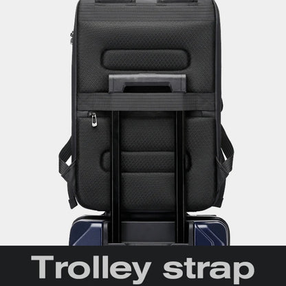 BANGE BG-3005 Hard Shell Men Backpack Laptop Personalised Shoulder Bag(Silver) by BANGE