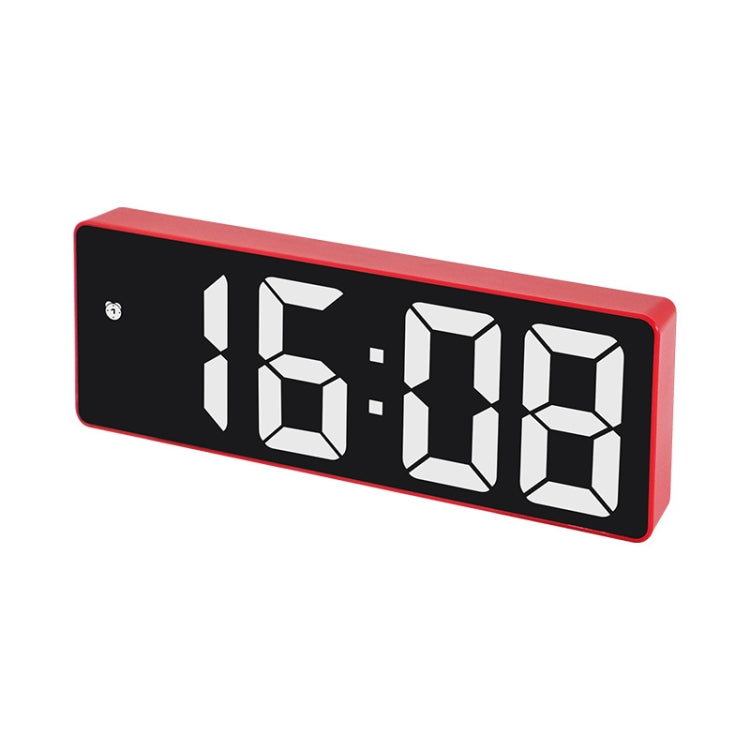 JX012 Multifunctional LED Electronic Clock Battery Plug-in Dual-purpose Bedside Alarm Clock(Red) by bashfashion