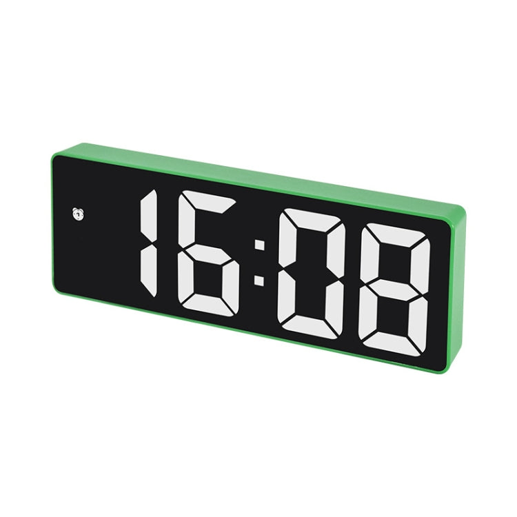 JX012 Multifunctional LED Electronic Clock Battery Plug-in Dual-purpose Bedside Alarm Clock(Green) by bashfashion