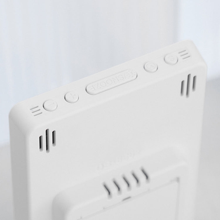 Multifunctional Temperature / Humidity Display Electronic Alarm Clock, Color: Rose Red Black by bashfashion