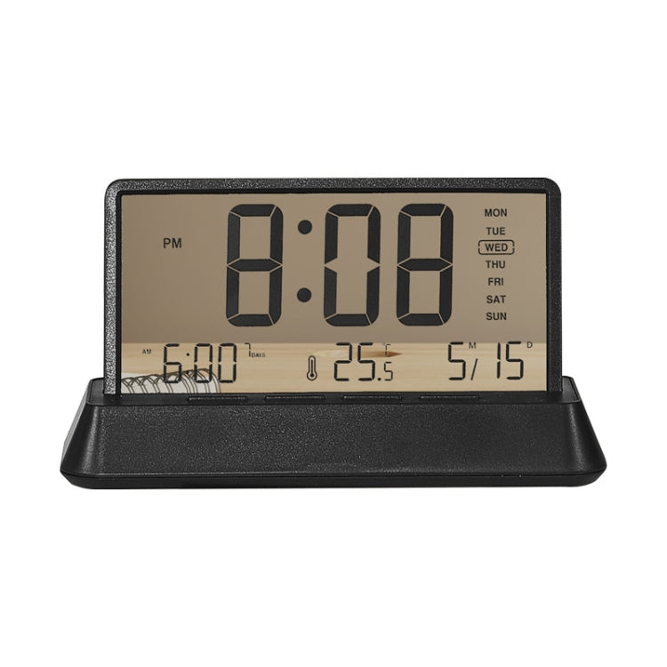 Multifunctional Temperature / Date Display Electronic Alarm Clock(Black Transparent) by bashfashion