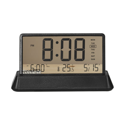 Multifunctional Temperature / Date Display Electronic Alarm Clock(Black Transparent) by bashfashion