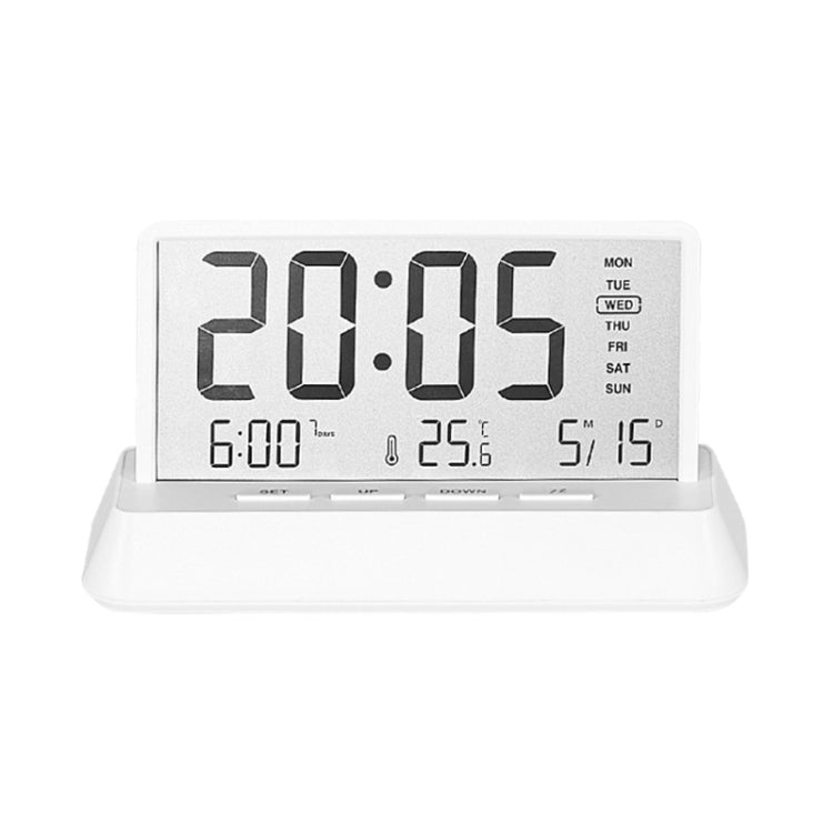 Multifunctional Temperature / Date Display Electronic Alarm Clock(White Opaque) by bashfashion
