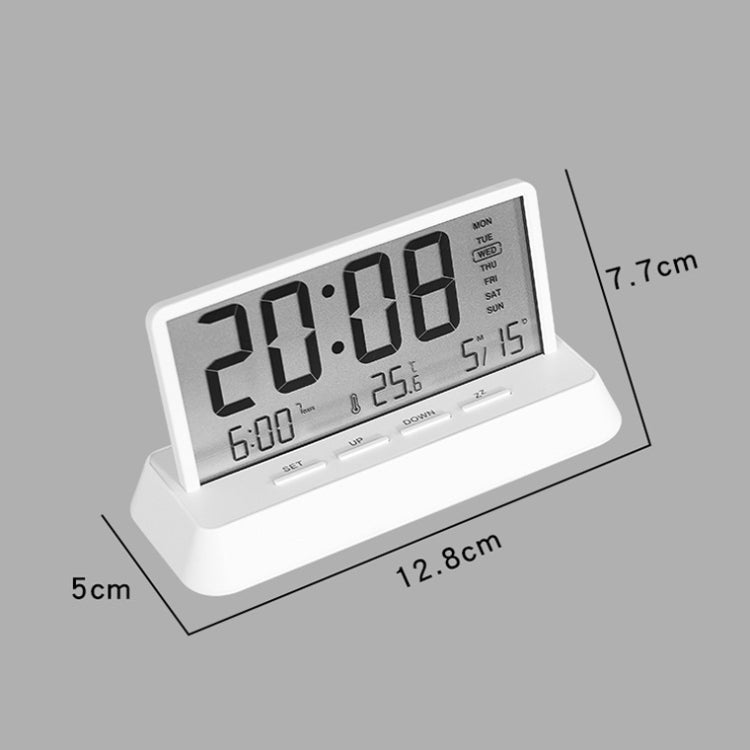 Multifunctional Temperature / Date Display Electronic Alarm Clock(White Opaque) by bashfashion