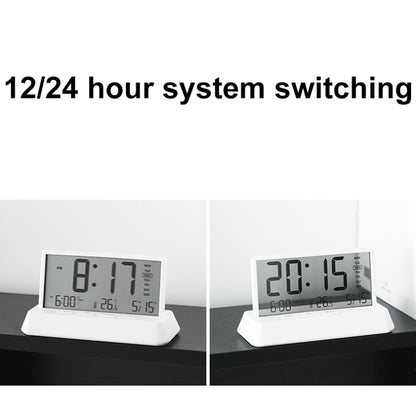 Multifunctional Temperature / Date Display Electronic Alarm Clock(White Opaque) by bashfashion
