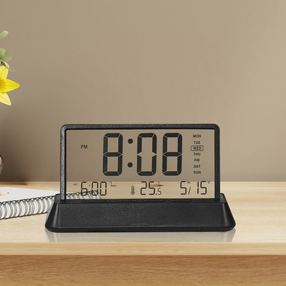 Multifunctional Temperature / Date Display Electronic Alarm Clock(White Opaque) by bashfashion