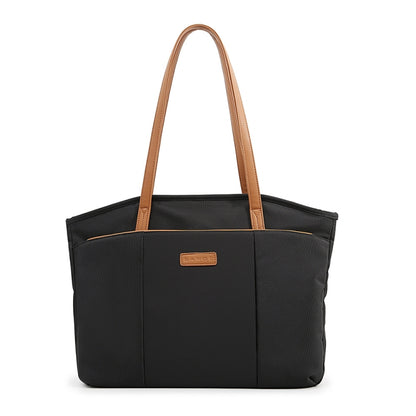 BANGE BG-6803 Ladies Commuter Tote Bag Digital Laptop Bag Large Capacity Handbag(Black) by BANGE