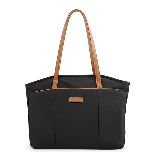 BANGE BG-6803 Ladies Commuter Tote Bag Digital Laptop Bag Large Capacity Handbag(Black) by BANGE