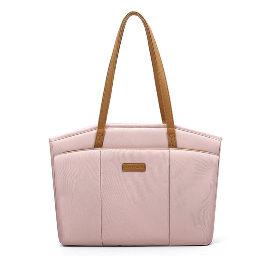 BANGE BG-6803 Ladies Commuter Tote Bag Digital Laptop Bag Large Capacity Handbag(Pink) by BANGE
