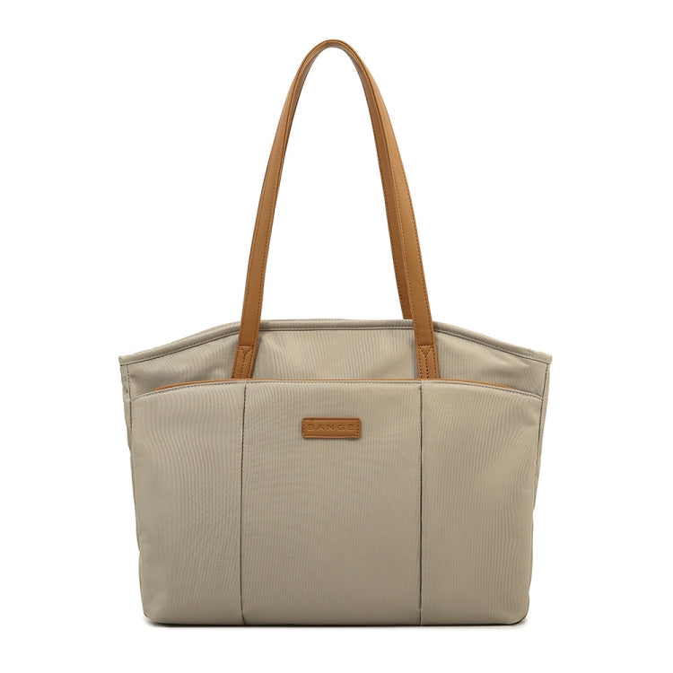 BANGE BG-6803 Ladies Commuter Tote Bag Digital Laptop Bag Large Capacity Handbag(Khaki) by BANGE