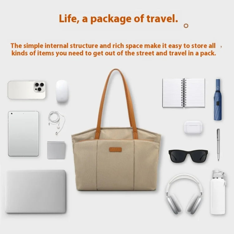 BANGE BG-6803 Ladies Commuter Tote Bag Digital Laptop Bag Large Capacity Handbag(Pink) by BANGE