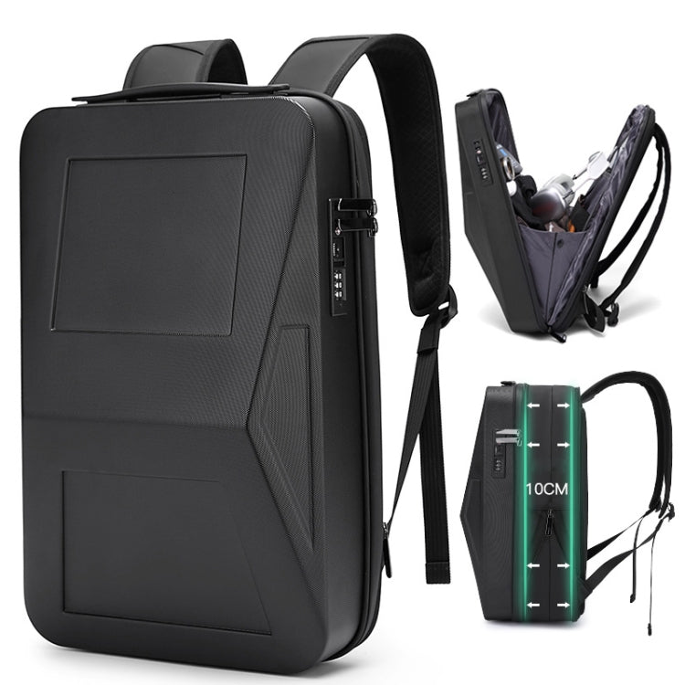 BANGE BG-2956 Expandable Hard Shell Computer Bag Men Business Backpack(Black) by BANGE