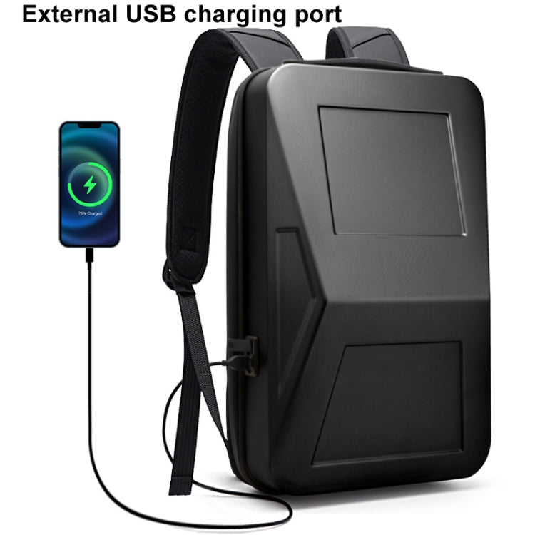 BANGE BG-2956 Expandable Hard Shell Computer Bag Men Business Backpack(Black) by BANGE