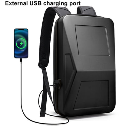 BANGE BG-2956 Expandable Hard Shell Computer Bag Men Business Backpack(Black) by BANGE