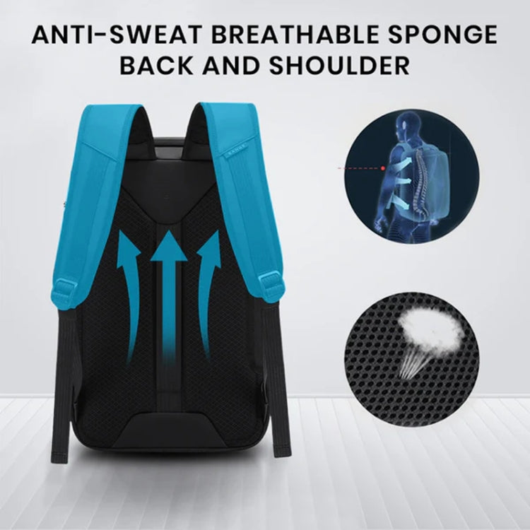 BANGE BG-2956 Expandable Hard Shell Computer Bag Men Business Backpack(Black) by BANGE