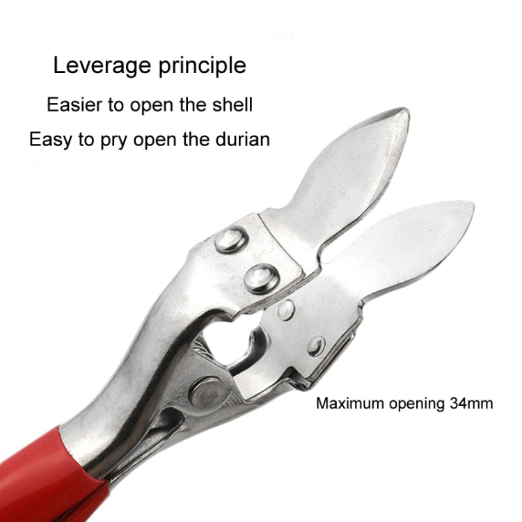 Fruit Store Open Fruit Tool Durian Shell Peeler Jackfruit Watermelon Open Plier(Red Handle) by bashfashion