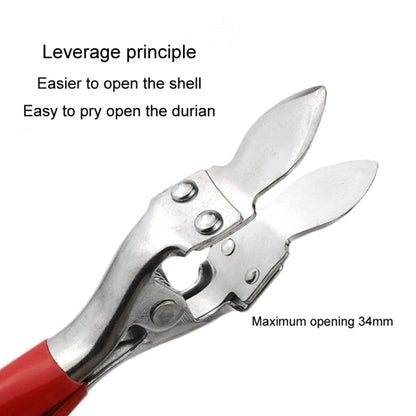 Fruit Store Open Fruit Tool Durian Shell Peeler Jackfruit Watermelon Open Plier(Red Handle) by bashfashion