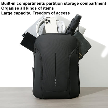 BANGE BG-8013 Men Business Backpack Commuter Laptop Shoulder Bag(Black) by BANGE