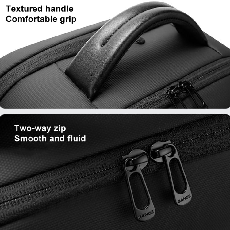 BANGE BG-8013 Men Business Backpack Commuter Laptop Shoulder Bag(Black) by BANGE