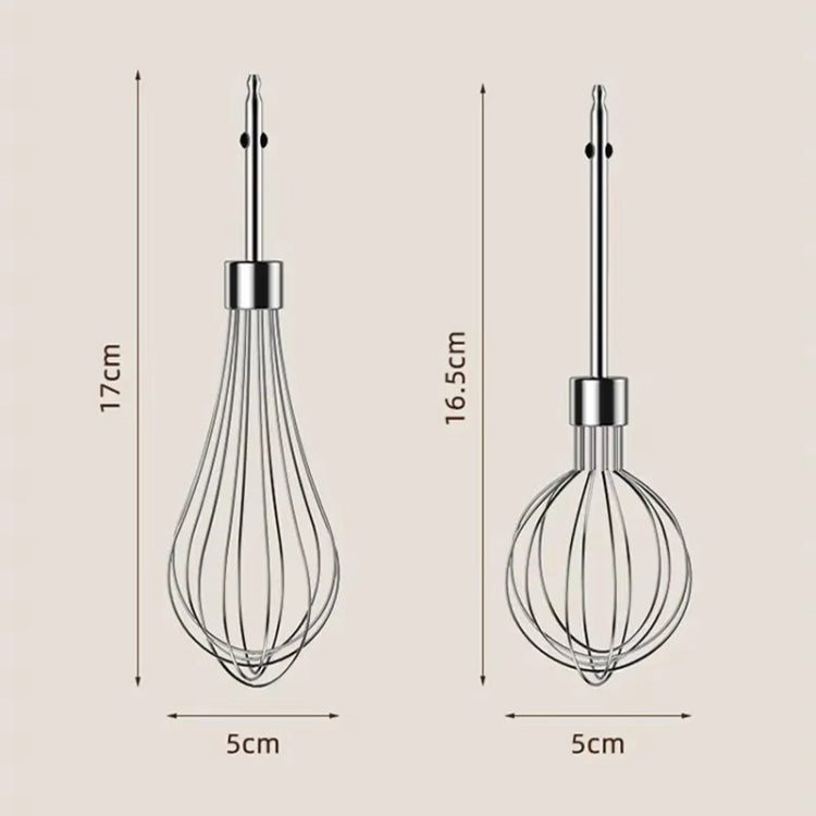 Rotary Folding Double-head Electric Home Egg Beater Fully Automatic Wireless Baking Mixer(White) by bashfashion