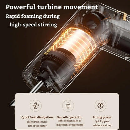 Rotary Folding Double-head Electric Home Egg Beater Fully Automatic Wireless Baking Mixer(Black) by bashfashion