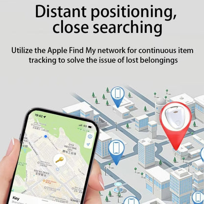 Smart Tracker Tag Anti-Lost Key Finder Works With Find My App(Silver) by bashfashion