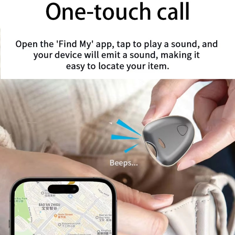 Smart Tracker Tag Anti-Lost Key Finder Works With Find My App(Silver) by bashfashion