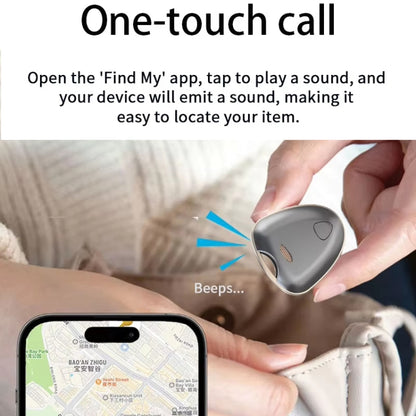 Smart Tracker Tag Anti-Lost Key Finder Works With Find My App(Silver) by bashfashion