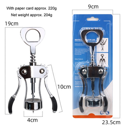 Wine Corkscrew Beer Opener Multifunctional Wine Opening Tool, Style: 446-Upgraded Silver by bashfashion