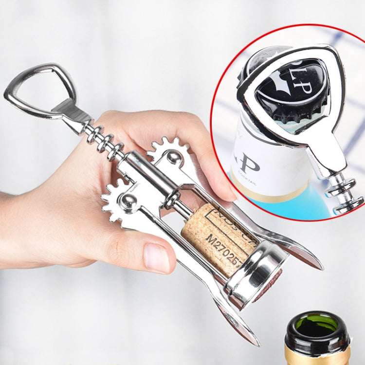 Wine Corkscrew Beer Opener Multifunctional Wine Opening Tool, Style: 448-Blue by bashfashion