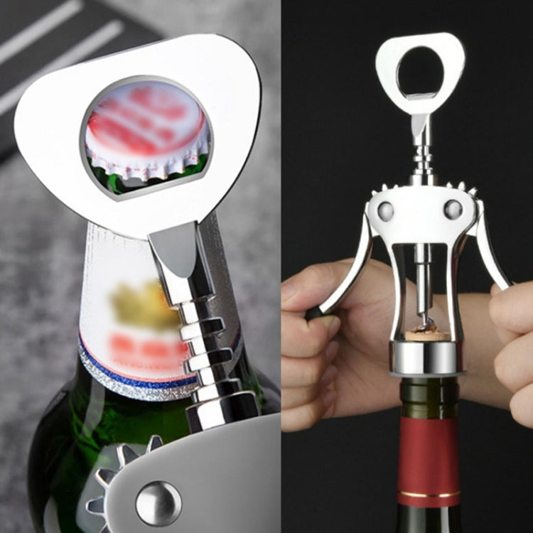 Wine Corkscrew Beer Opener Multifunctional Wine Opening Tool, Style: 249-Love Gray by bashfashion