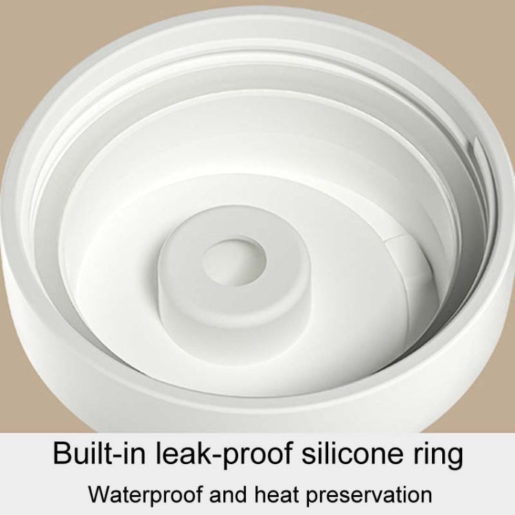 500ml 316 Stainless Steel Insulated Mug Portable Carry-On Dual Drink Coffee Cup With Straw(Pink) by bashfashion