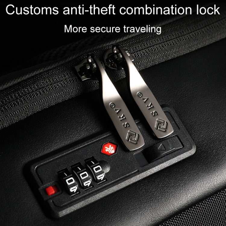 SKV B20453 Men Business Casual Multifunctional Double Shoulder Bag Large Capacity Laptop Backpack(Blue) by SKV