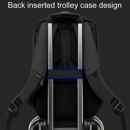 SKV B20453 Men Business Casual Multifunctional Double Shoulder Bag Large Capacity Laptop Backpack(Black) by SKV