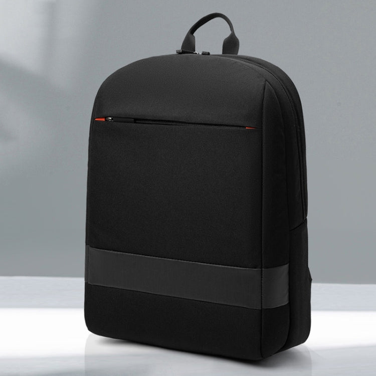 SKV B22016 Men Business Casual Double Shoulder Bag Outdoor Travel Laptop Backpack(Black) by SKV