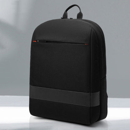 SKV B22016 Men Business Casual Double Shoulder Bag Outdoor Travel Laptop Backpack(Black) by SKV