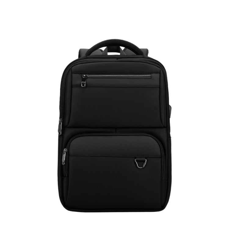 SKV B23889 Men Large Capacity Double-Shoulder Business Laptop Bag(Black) by SKV