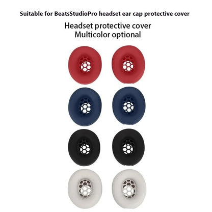 For Beats Studio Pro Headphones Silicone Cover Ear Cushion(Deep Blue) by bashfashion