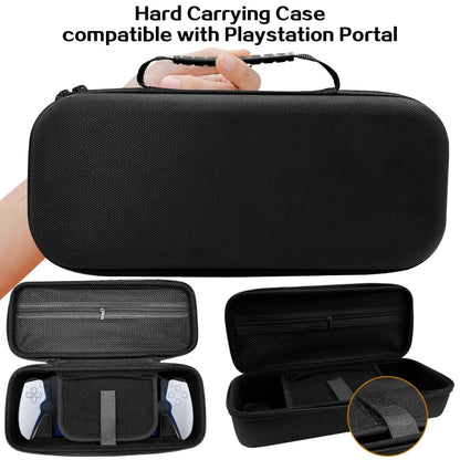 For PS Portal Game Consoles EVA Shockproof Waterproof Storage Bag(Black) by bashfashion