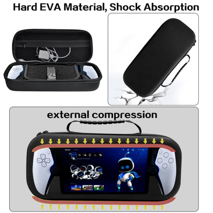 For PS Portal Game Consoles EVA Shockproof Waterproof Storage Bag(Black) by bashfashion
