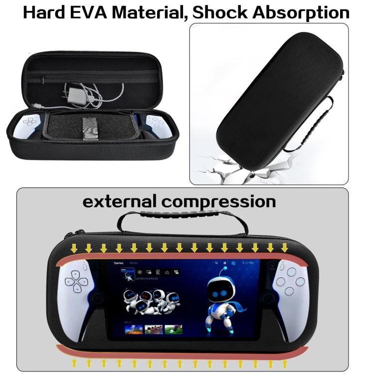 For PS Portal Game Consoles EVA Shockproof Waterproof Storage Bag(Gray) by bashfashion