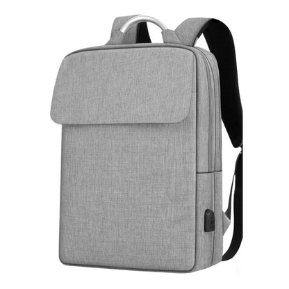 SKV BLB21282 Men Business Duty Traveling Double Shoulder Bag Lightweight Large Capacity Laptop Backpack(Gray) by SKV
